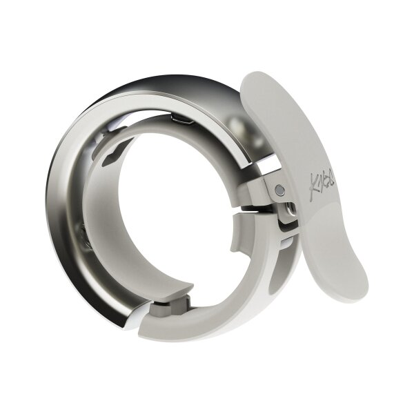 Knog Fahrradklingel Oi Prima, Fahrrad Zubehör, Grau, 23,8-31,8 mm, Knop