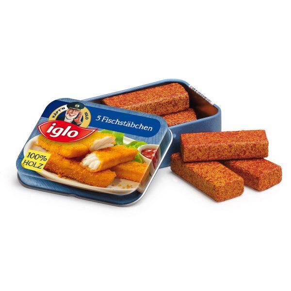 Erzi Kabeljau, Stift, Fischstäbchen in Blechdose