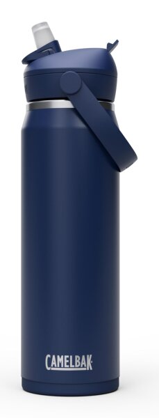 Camelbak THRIVE FLIP STRAW VSS 25OZ Trinkflasche Sport – vakuumisolierter Edelstahl – hält Getränke stundenlang eiskalt – einfaches Flip-and-Sip-System – Navy, Größe: OS
