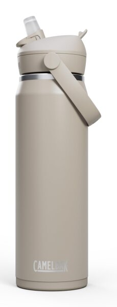 Camelbak THRIVE FLIP STRAW VSS 25OZ Trinkflasche Sport – vakuumisolierter Edelstahl – hält Getränke stundenlang eiskalt – einfaches Flip-and-Sip-System – Stone, Größe: OS