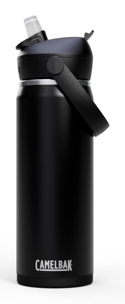 Camelbak THRIVE FLIP STRAW VSS 20OZ Trinkflasche Sport – kompakt – vakuumisolierter Edelstahl – hält Getränke stundenlang eiskalt – einfach zu transportieren – Black, Größe: OS