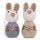 Gry & SIF Mini Bunnies/kleine Osterhasen - handgefilzt - Anhänger aus Filz, Ostern-Deko - 2 Stück … B (Häschen/blau)