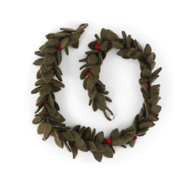 Gry & Sif Girlande mit roten Beeren 100 cm