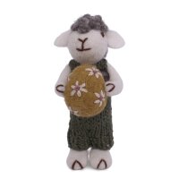 Gry & SIF handgefilztes Osterlamm mit Ornament -...