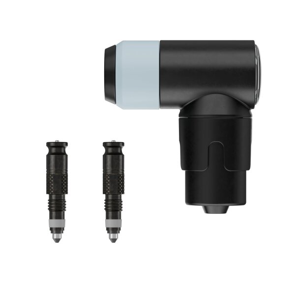 Schwalbe Clik Valve Conversion Set – Umrüstset für Sclaverand/SV-Ventile mit Pumpenkopf – Innovation zum Aufpumpen von Fahrradreifen