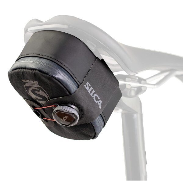 SILCA Mattone Grande | Fahrradsitztasche gesichert durch BOA Capture System | Wasserdichter YKK-Reißverschluss | 77 Kubikzentimeter Stauraum | Fahrradsatteltasche