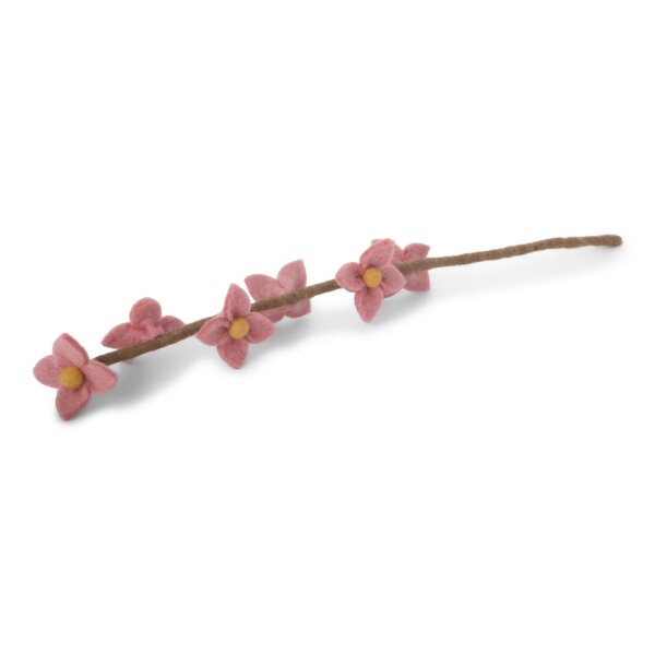 Én Gry & Sif handgefilzte Filzblumen einzelne Orchideen/Blütenzweige - Blumen aus Filz - Fair Trade handgemacht (Orchidee (apricot))