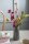 Én Gry & Sif handgefilzte Filzblumen einzelne Orchideen/Blütenzweige - Blumen aus Filz - Fair Trade handgemacht (Orchidee (kirschrot))
