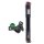CONTEC Fahrrad-Minipumpe Air Support Pocket Pro Gauge, Aluminium, Für AV/SV Ventile, Bis 8,3 bar, Robust, Kompakt, Integriertes Manometer, Schwarz